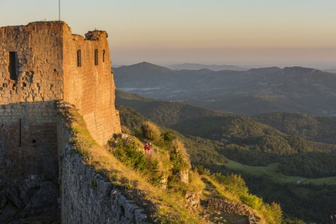 Castell de Montsegur a l'albada