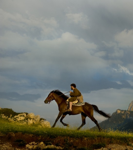 Cathars on horseback in Collell, Gósol, Berguedà