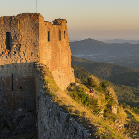 Castell de Montsegur a l'albada
