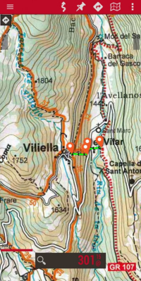 Desviació del GR107 a Viliella